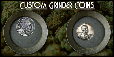 Custom grinder coins 420 coin pot weed grinder coin