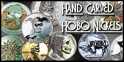 Hand Carved Hobo Nickels